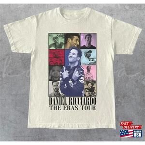Daniel Riccardo Eras Tour Unisex Tshirt Red Bull Graphic Tee Gift Idea Classic